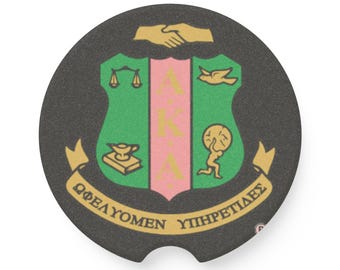 Alpha Kappa Alpha Soapstone Car Coaster