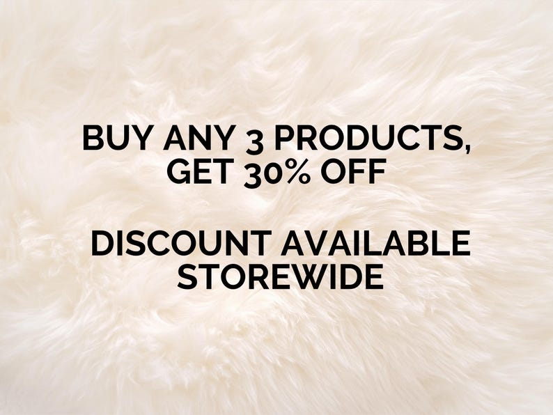 Buy any three products storewide and get 30 percent off.