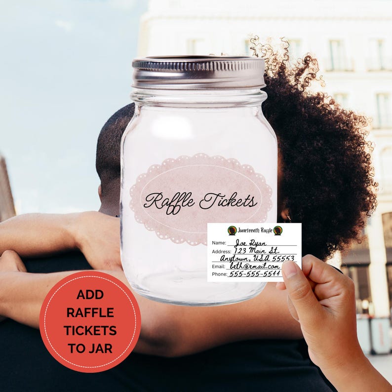 Editable Juneteenth Raffle Ticket Template, Fundraising Event, School ...