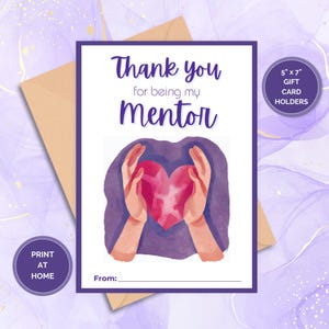 Danke Mentor Geschenkkartenhalter: DIY Geschenk für Deinen Lieblingslehrer oder Business Coach