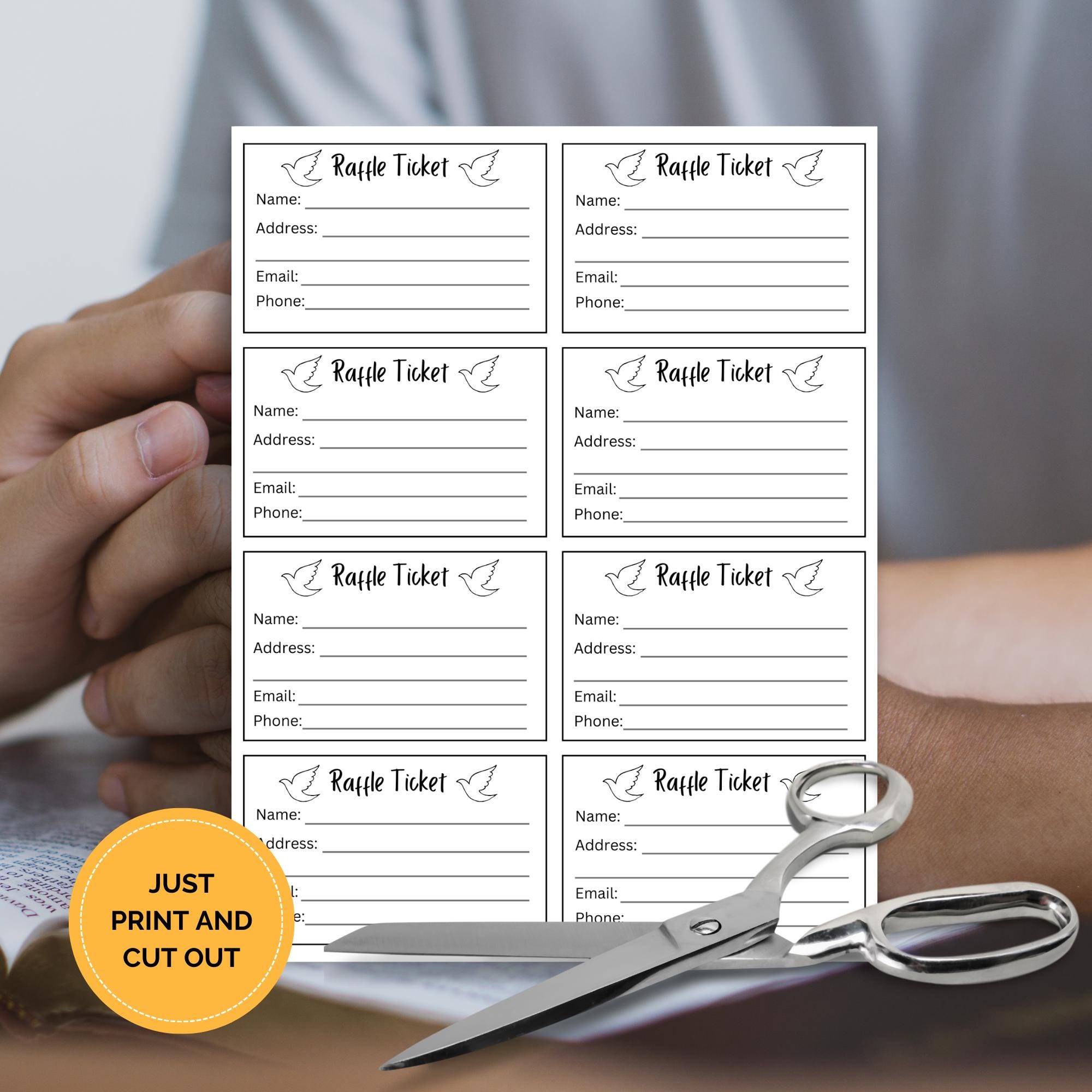 Church Raffle Graphics Printable Church Raffle Ticket Template, Fundraising Event Ideas ...