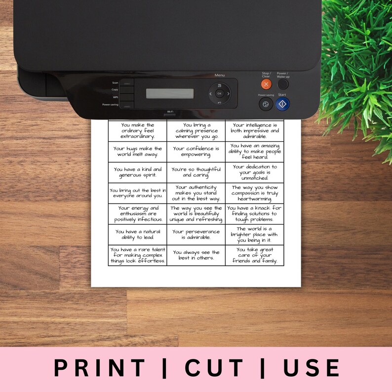 Editable Compliment Notes Editable Mini Compliment Notes for World Compliment Day, Anniversaries ...