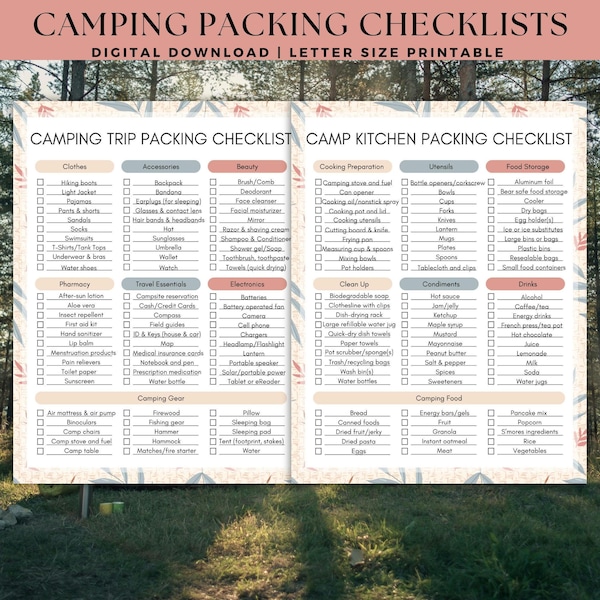 Shell Checklists Printable Family Beach Vacation Packing Checklist for All Your Travel ...