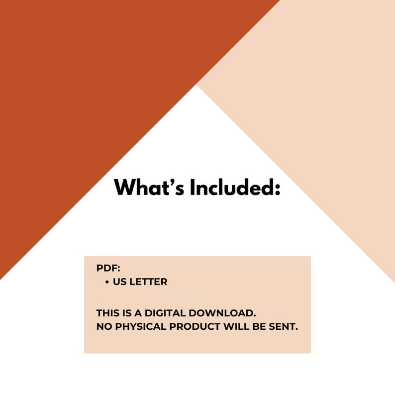 This is a digital product, no physical product will be sent. The PDFs are US Letter.