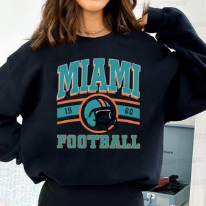 Miami Football Vintage Png, Football Game Day Gift For Fan, Vintage 90s Football Png, Gift For Sports Fan, Football Lover Png, Game Day Png.