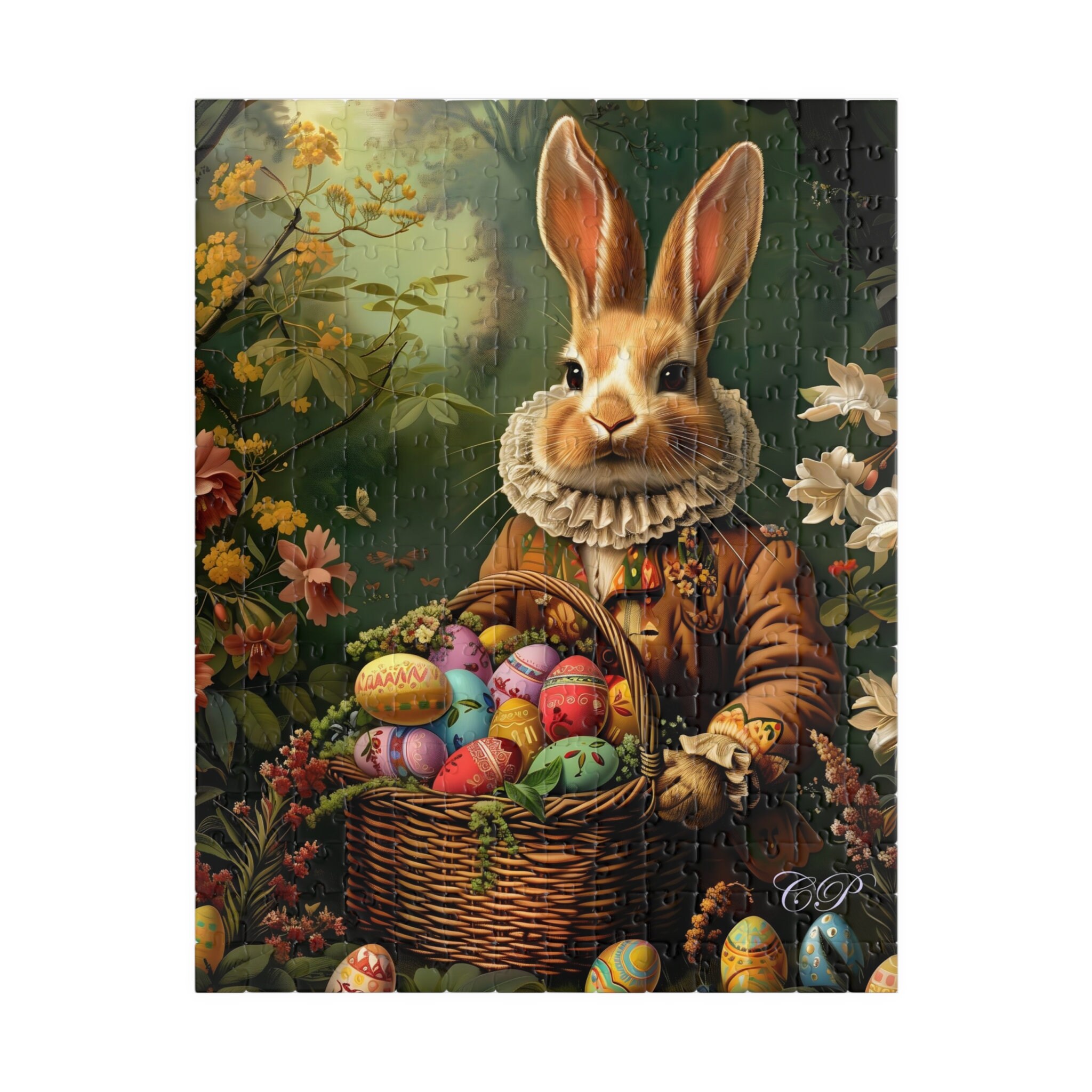 Vibrant Vintage Easter Bunny Puzzle 110, 252 or 520 Piece - Etsy