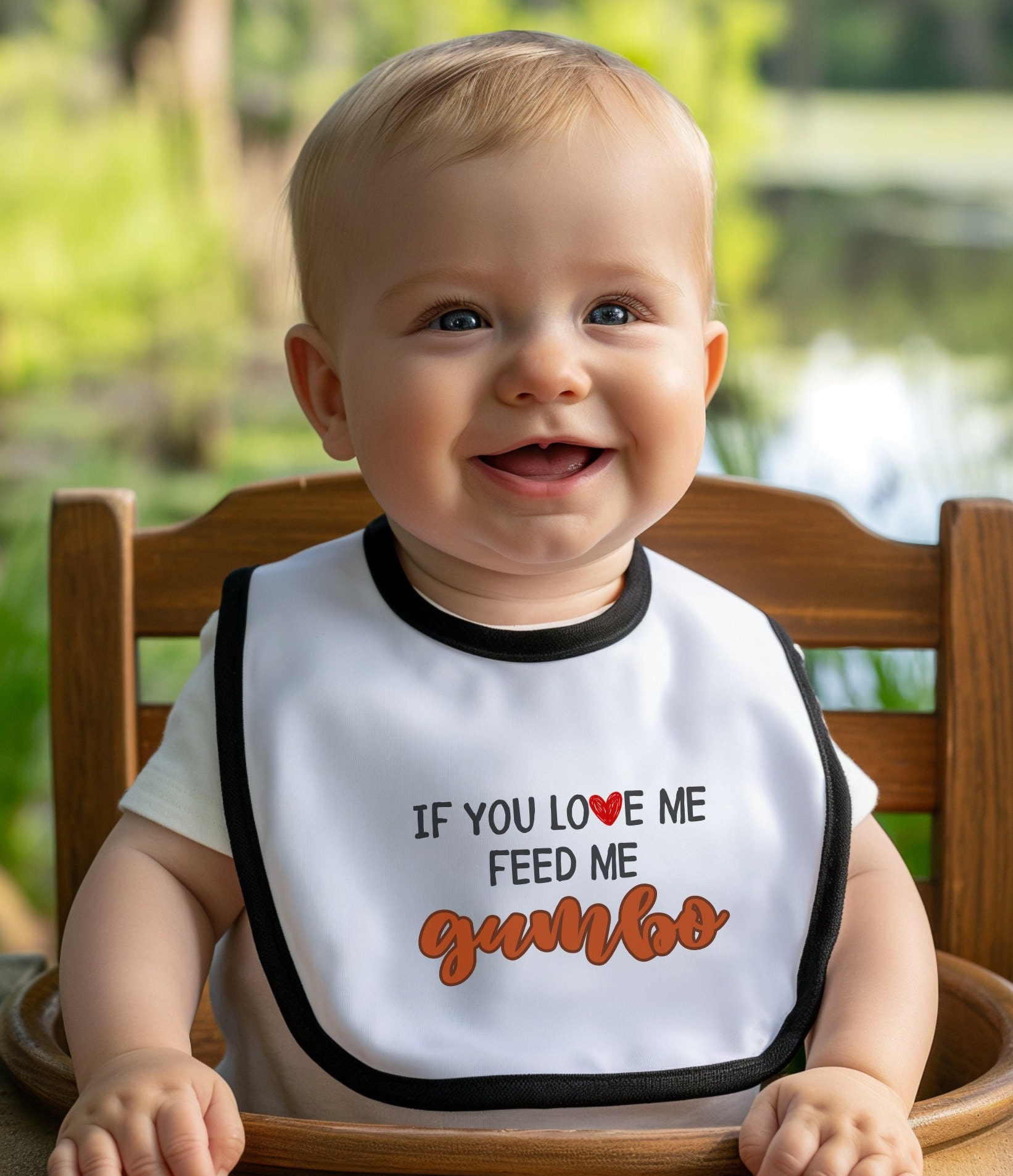 If You Love Me, Feed Me Gumbo Funny Louisiana Cajun Baby Bib Valentine's  Day Gift Bayou Humor Infant Feeding Wear -  UK