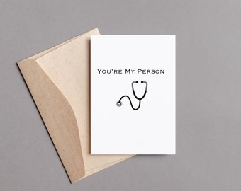 Grey Anatomy - You're My person Card