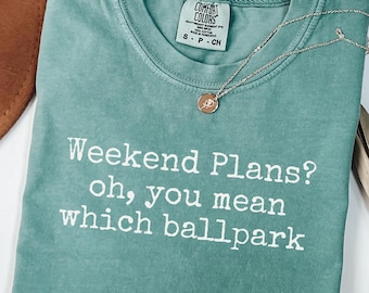 Comfort Colors Baseball Mom Shirt: Funny Game Day Tee