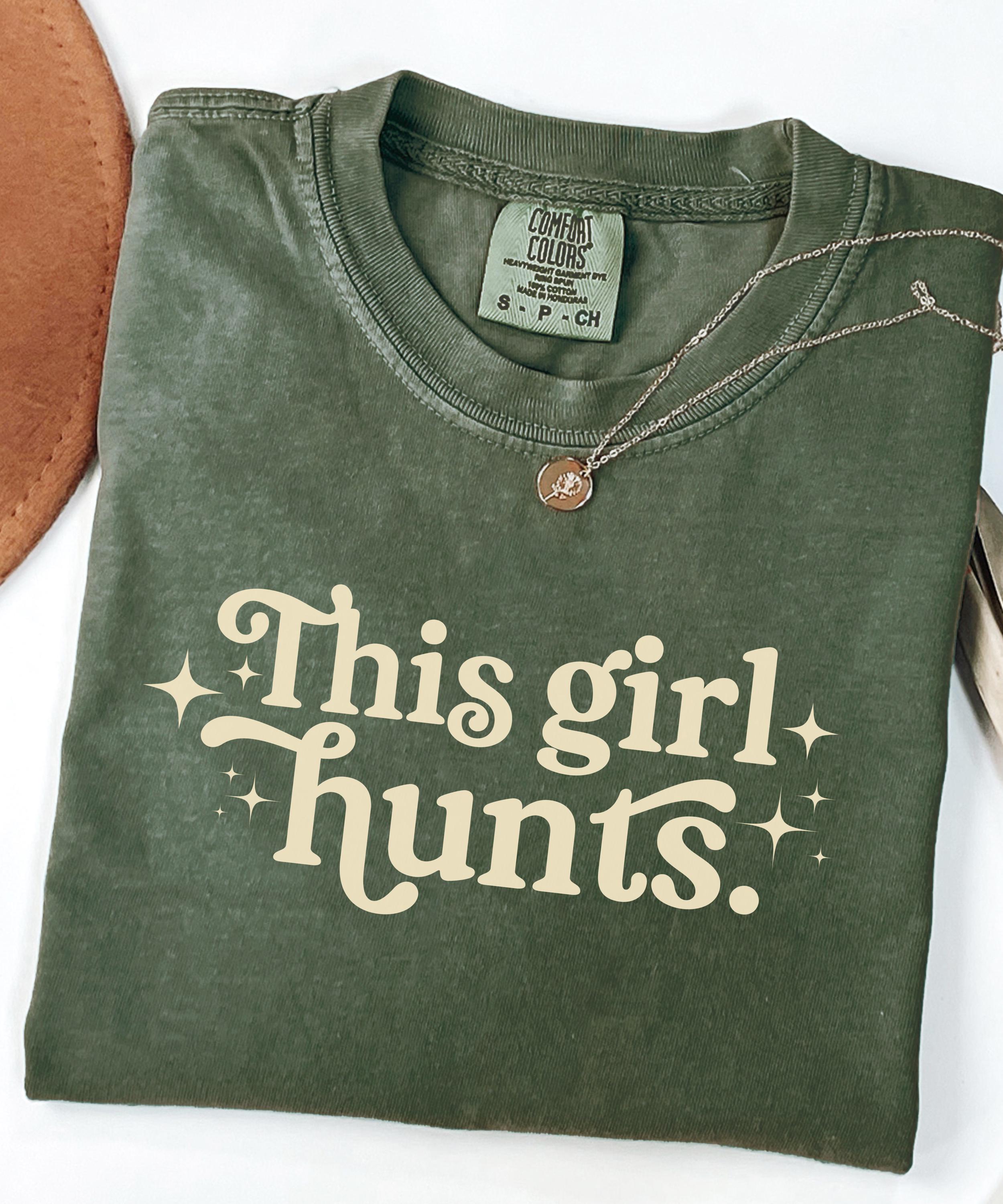 Hunting Shirt for Women, Retro Comfort Colors Shirt