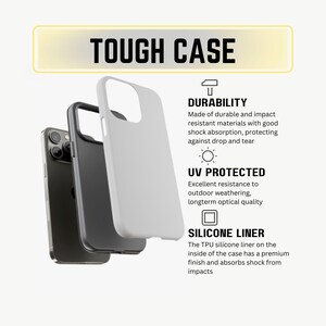 Puede incluir: Una funda para tel&eacute;fono resistente con un exterior de silicona blanco y una capa interior negra. La funda est&aacute; dise&ntilde;ada para proteger tu tel&eacute;fono de ca&iacute;das y ara&ntilde;azos. Cuenta con un forro de silicona para absorber los golpes, protecci&oacute;n UV para una calidad &oacute;ptica a largo plazo y materiales duraderos para resistir los impactos.