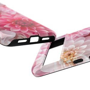 Funda para teléfono Pink Dahlias: carcasa de policarbonato resistente a impactos imagen 4