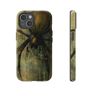Spider Phone Case for iPhone 15 14 13 12 11 8, Google Pixel, or Samsung Galaxy; Spooky Spidercore Halloween Tough Case; Arachnid Phone Case
