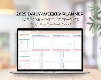 2025 Daily Weekly Planner with Daily Spend Tracker