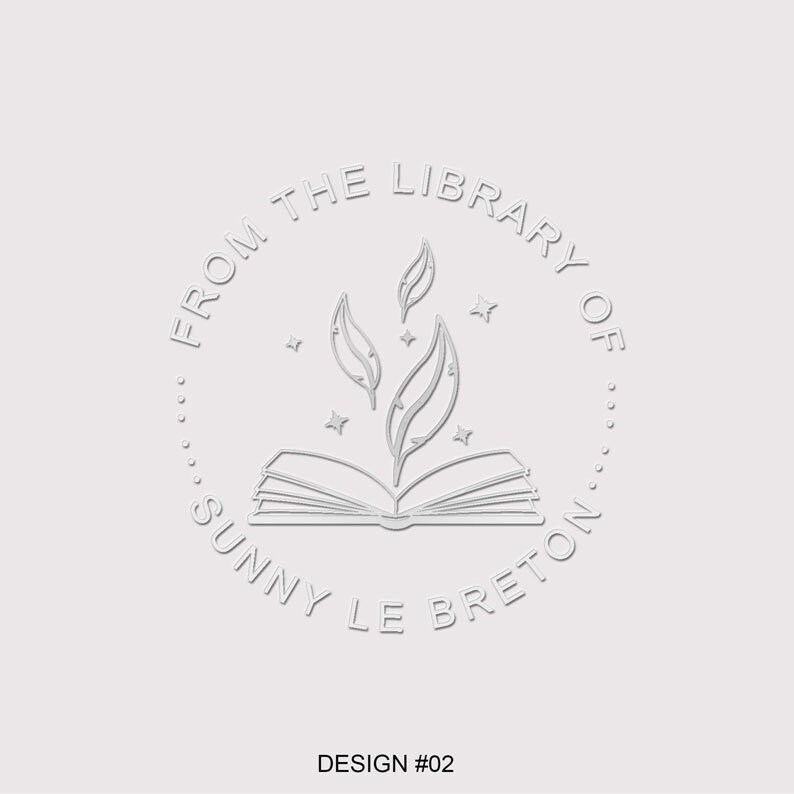 Book Embosser Personalized,custom Stamp Embosser,book Stamp,library