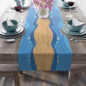 Passover Table Runner, Splitting of the Red Sea Table Runner, Matzah, Passover, Customized Holiday Decor, Pesach gifts, Jewish Holiday