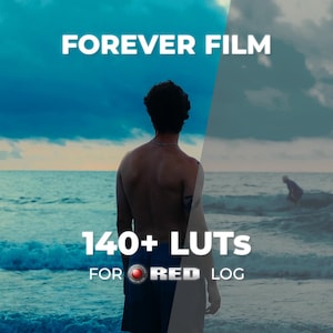 Forever Film LUT:er för RED Log3G10 | 140+ filmiska LUT-paket för Log & Rec.709 | DaVinci Resolve, Premiere, CapCut, Final Cut