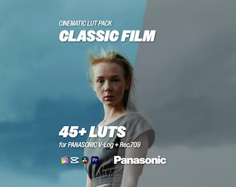 Klassische Film LUTs für Pfannenwender V-lang – 45+ Kinetische LUTs für Log & Rec.709 | Premiere, DaVinci Relösung, CapCut, Final Cut