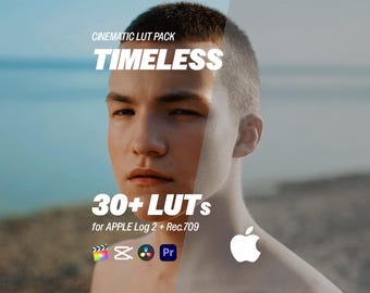 LUTs atemporales para Apple Log 2: más de 30 LUTs cinematográficos para Log y Rec.709 / Premiere, DaVinci Resolve, CapCut, Final Cut
