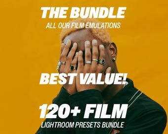 フィルム風Lightroomプリセットバンドル – 120種類以上の映画のようなフィルムエミュレーションプリセット - 完全版コレクション（モバイル＆デスクトップ対応、ビンテージ風）