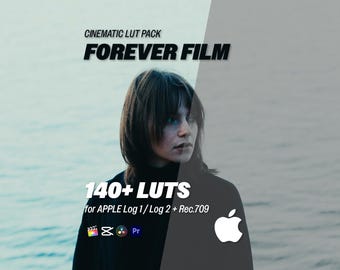 Forever Film LUTs for Apple Log 1 & Log 2 – LogおよびRec.709用の140種類以上のシネマティックLUTパック | Premiere、DaVinci Resolve、CapCut、Final Cut