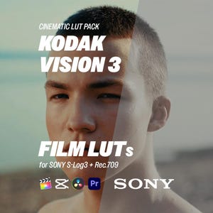 Kodak Vision3 LUTs | Film Look LUTs for Sony S-Log3 + Rec.709 | Cinematic Color Grading for Premiere, Final Cut, DaVinci Resolve