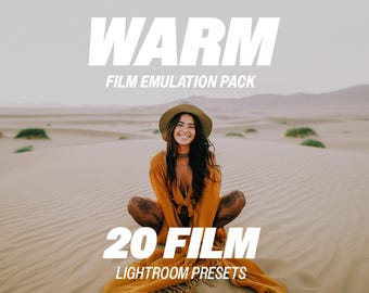 温かみのあるフィルム調Lightroomプリセット – 20種類のフィルムエミュレーションプリセット（モバイル＆デスクトップ対応、ビンテージカラー、フィルム風美学、レトロフィルター）