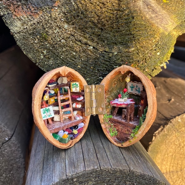 Walnut Shell Diorama Etsy