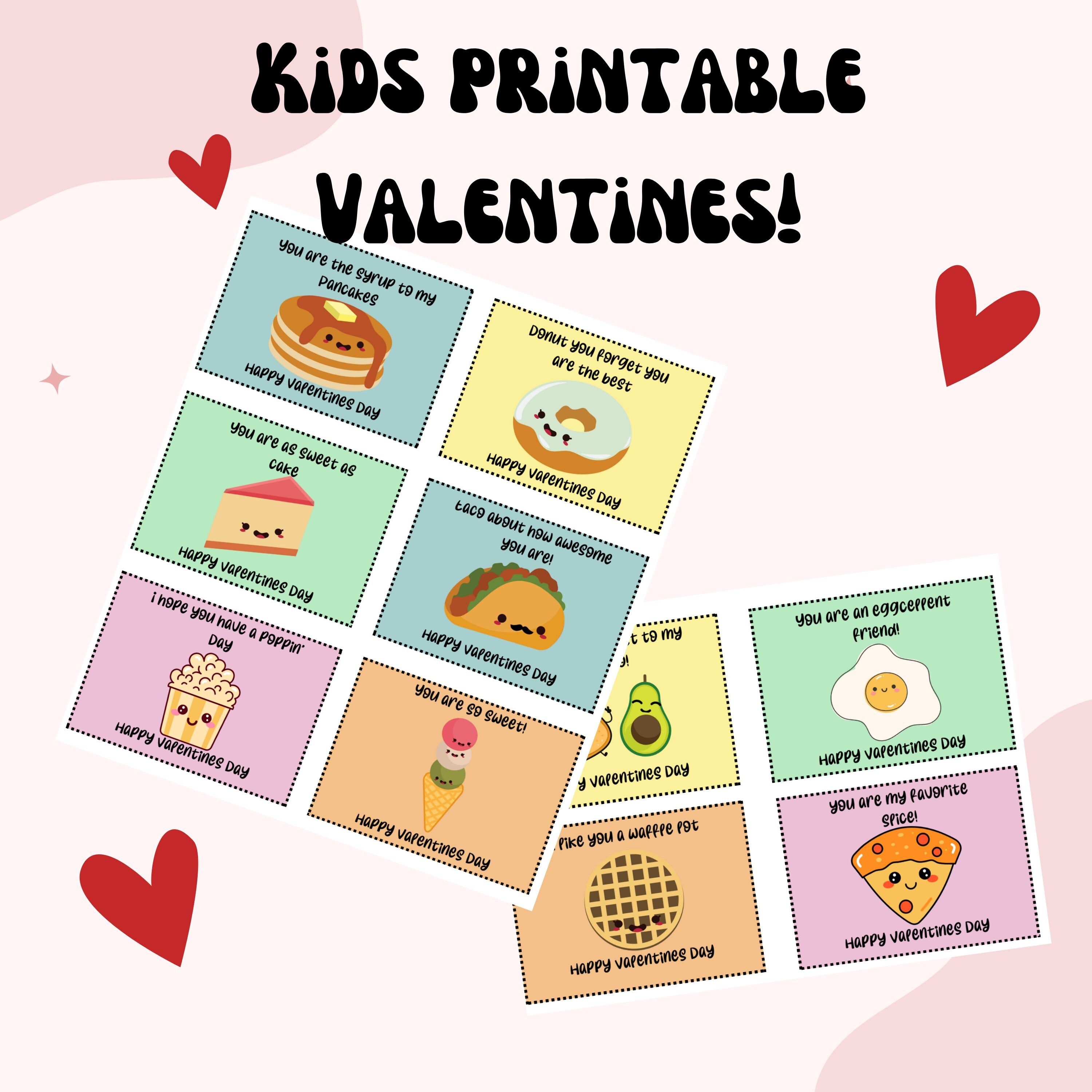 Printable Class Valentines Day Cards Printable Valentines Day Card For Kids Digital Download