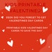 Kids Printable Valentines Class Card, Printable Alien Printable Boys ...