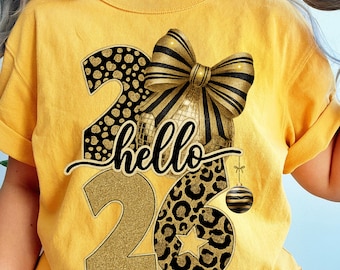 Hello 2026 PNG, New Year 2026 Clipart, Happy New Year PNG, Glitter New Year Shirt Design, New Years Sublimation, New Year Sweatshirt PNG