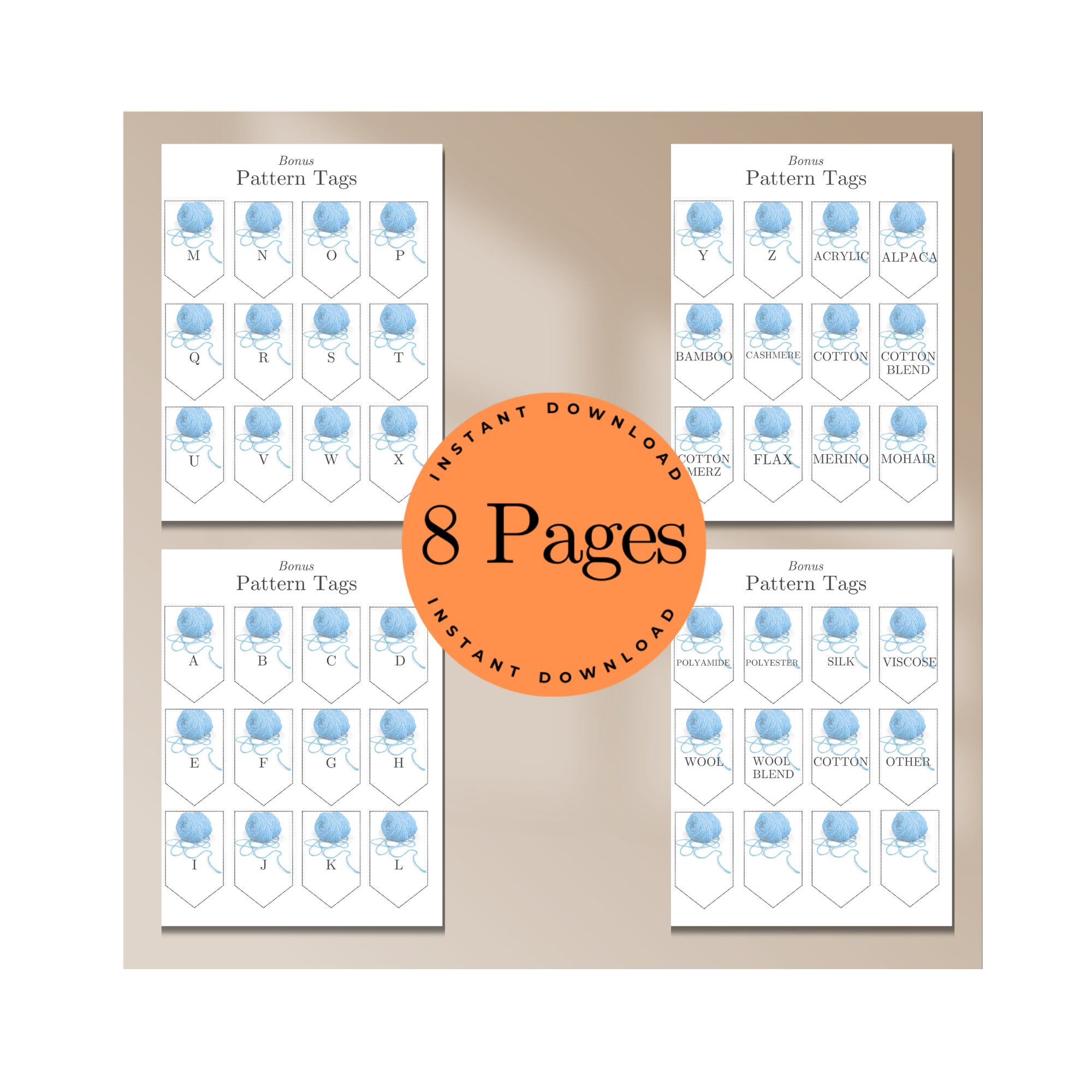 PRINTABLE Instant Download | Crochet Planner | Crochet Project Tracker ...