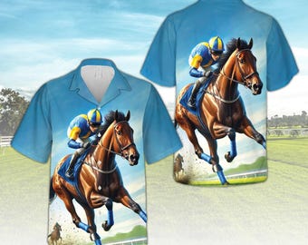 Kentucky Derby Hawaiian Shirt, Horse Racing Lover Button Up Shirt, Talk Derby To Me, Derby Day 2025 Gift