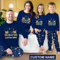 Cute Custom Ramadan Pajamas Set, Personalized Ramadan Mubarak Long Sleeve Two Piece Pajama, Eid Mubarak, Family Ramadan Pajamas Set