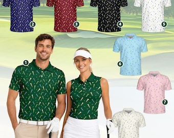 Golf Polo Shirt for Men & Women, Women's Sleeveless Golf Polo, Golf Team Shirt, Country Club Outfit, Golfer Gift