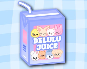 OT8 Delulu Juice Stray Kids SKZOO Vinyl Sticker