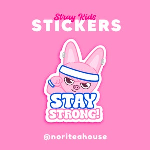 Changbin Dwaekki: Stay Strong Stray Kids Adesivo in vinile SKZOO