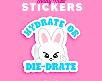 Lee Know Leebit Hydrate: Stray Kids SKZOO Vinyl Sticker