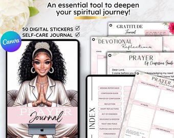 Prayer Journal, Bible Study Journal, PLR, Digital & Printable Journal, Daily Faith, Digital Bible Study, Bible study journal, Goodnotes