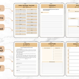 Prayer Journal for Men: Daily Devotional, Bible Study (Digital Download) image 2