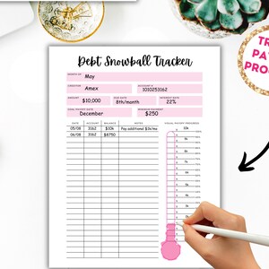 Debt Tracker, Snowball Payoff Tracker, Digital Debt Tracker, Printable ...