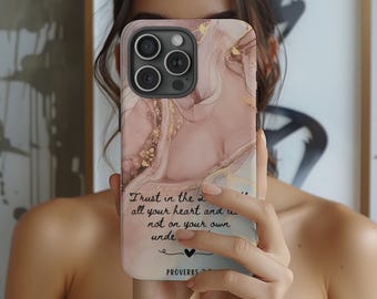 Proverbs Tough Phone Case, iPhone Samsung Galaxy Slim Phone Case, Scripture phone case, Bible Verse Phone Case, Christian Phone Case