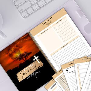 Prayer Journal for Men: Daily Devotional, Bible Study (Digital Download) image 5