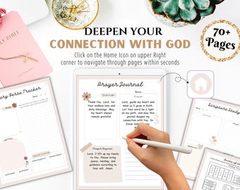 Prayer Journal | Bible Study, Scripture, Gratitude (Digital & Printable)