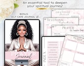 60+ Pages Prayer Journal | Bible Study Journal Printable | Digital Faith Planner | Christian Daily Devotional |Stickers