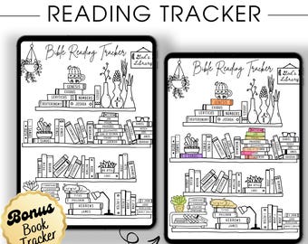 Bible Reading Tracker: Printable Bookshelf Log (PDF Download)