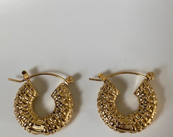 Gold Hoop Earrings Small gold hoop earrings Gold plated Hoops Gold Earrings Gold small Hoop minimalist earrings gift for her Christmas gift