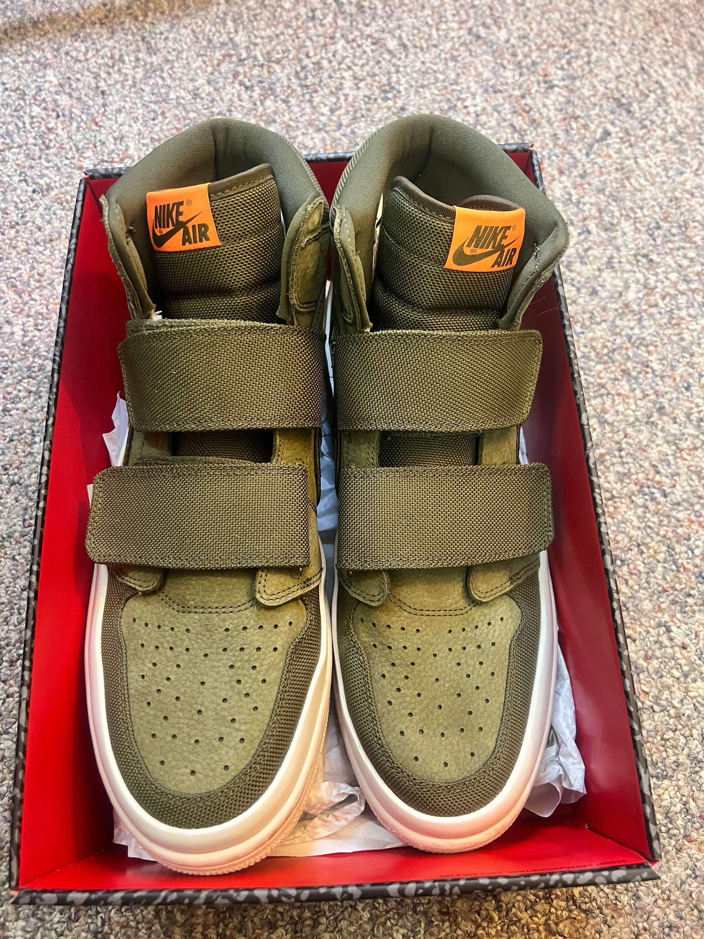 Size 14 Nike Air Jordan High Double Straps Olive Etsy