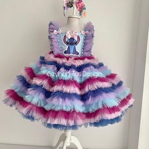Stitch Dress girl, Stitch costume baby, Stitch-Themed Dress for Girls – Inspired by Lilo and Stitch, Stitch Costume for Girls, Stitch Outfit