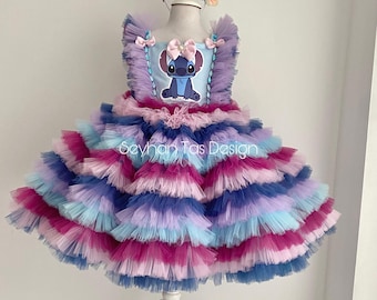 Stitch Dress girl, Stitch costume baby, Stitch-Themed Dress for Girls – Inspired by Lilo and Stitch, Stitch Costume for Girls, Stitch Outfit